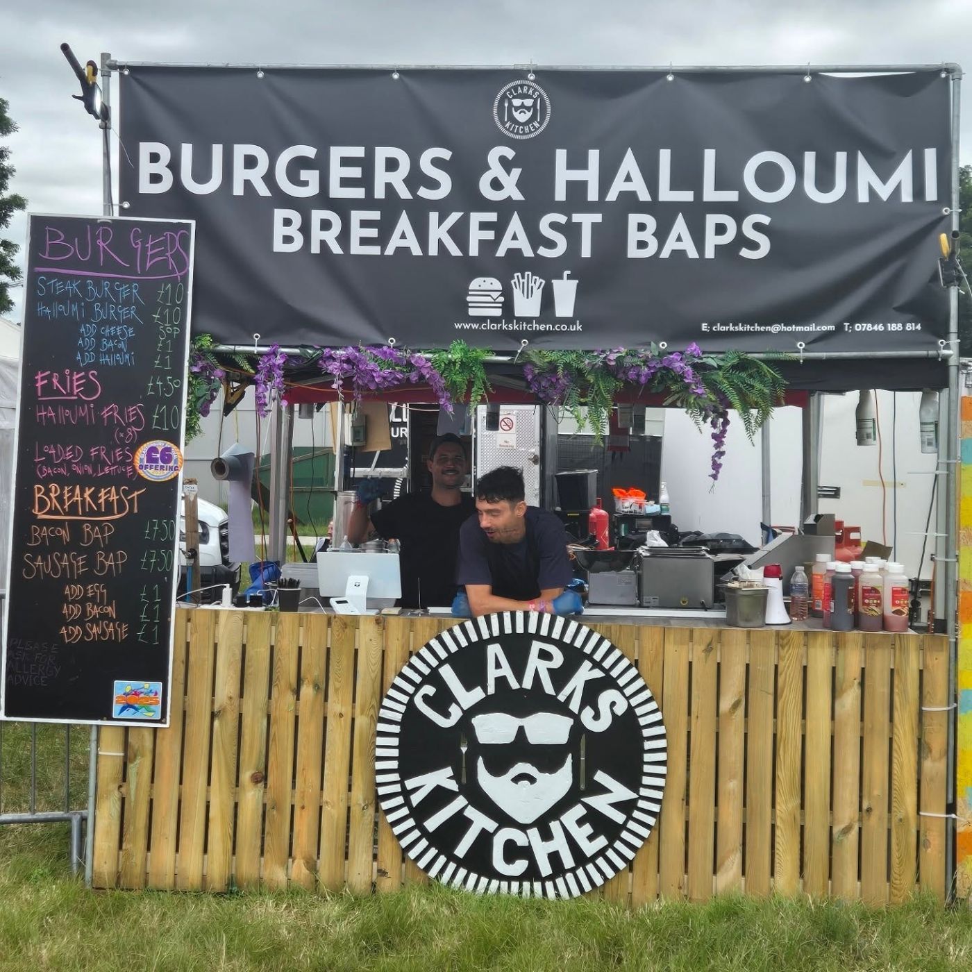 Clark's Kitchen stand at Glastonbury Festival